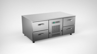 Cold grollcounter w. 4 drawers