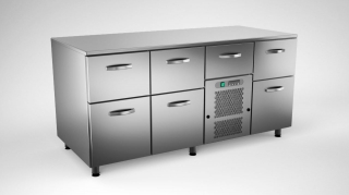 Cold counter w.7 drawers