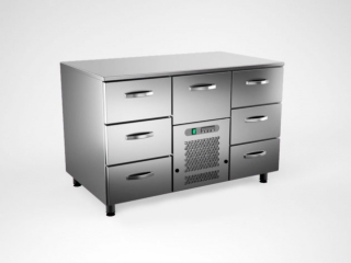 Coldcounter with 7 drawers